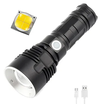 

Ultra Bright XHP70 LED Searchlight Hunting Torch Zoomable Spotlight 26650 18650 Camping Floodlight 3Mode Warning Strobe Light