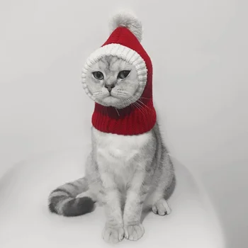 

1pc Hat Warm Creative Attractive Christmas Adorable Pet Supplies Woolen Hat Winter Cap for Puppy Dog