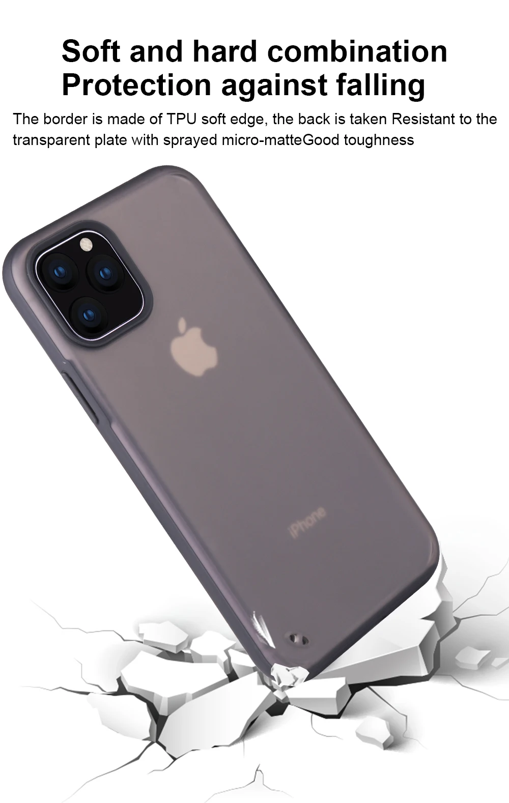 Противоударный чехол для телефона iphone 11 11Pro Max XR XS Max для iphone 6 6s 7 8 Plus простой жесткий чехол защитный чехол