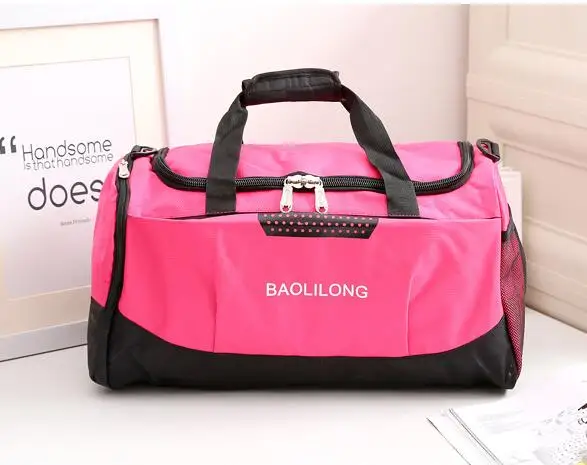 Профессиональный Водонепроницаемый большой спортивная сумка для спортзала с Сумка для обуви Для мужчин/Для женщин на открытом воздухе Фитнес обучение вещевой мешок Дорожная сумка для йоги - Цвет: Pink