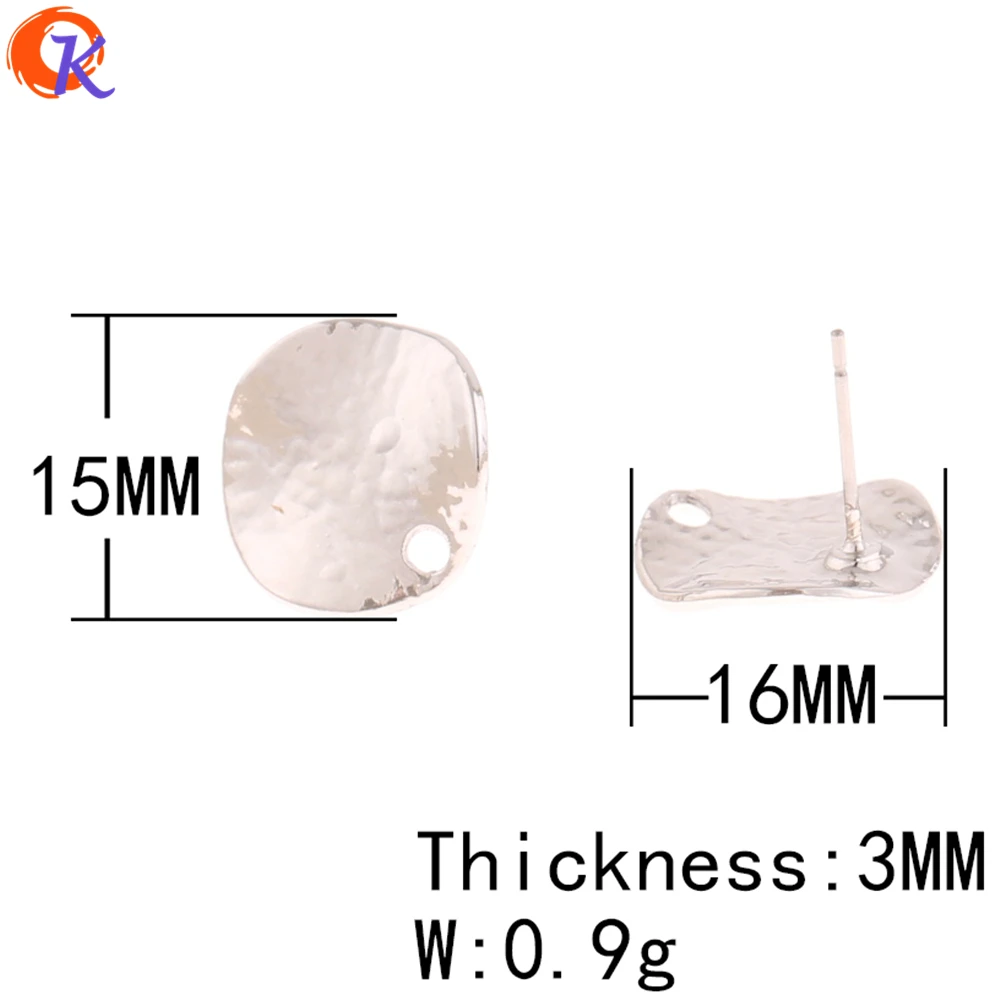 Cordial Design 100Pcs 15*16MM Jewelry Accessories/Earrings Stud/Wave Coin Shape/DIY Earrings Making/Hand Made/Earring Findings 5 HTB1AAr1XyjrK1RjSsplq6xHmVXao