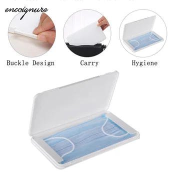 

2020 Storage Box Portable Face Masks Organizer Dustproof And Moisture-Proof Cleaning Box Filter Transparent Dust Cover Design