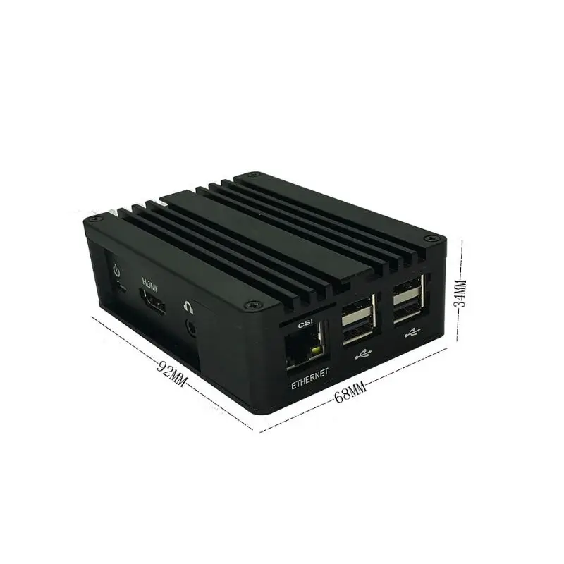 1 комплект алюминиевый чехол металлический корпус черный корпус для Raspberry Pi 3 Model B+/B Kit