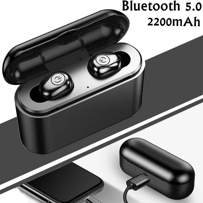 Беспроводная мини-гарнитура Bluetooth 5,0, водонепроницаемые наушники-вкладыши 2200 мАч для мобильного телефона GK8899