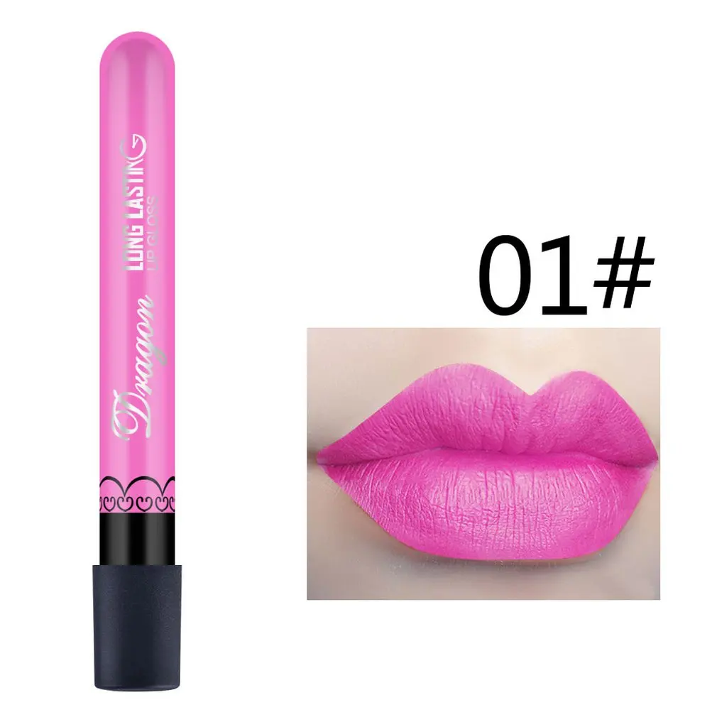 

Matte Velvet Matt Black Vampire Rose Red Matte Non-stick Cup Lip Gloss Lasting Moisturizing Lip Glaze Cosmetics