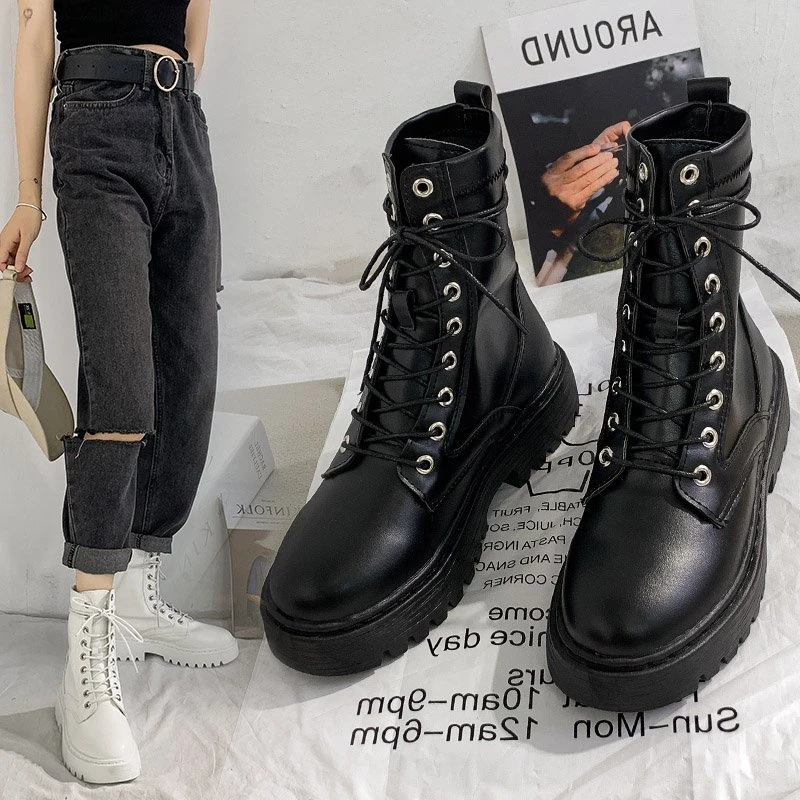 Ankle Boots Women's Platform Shoes 