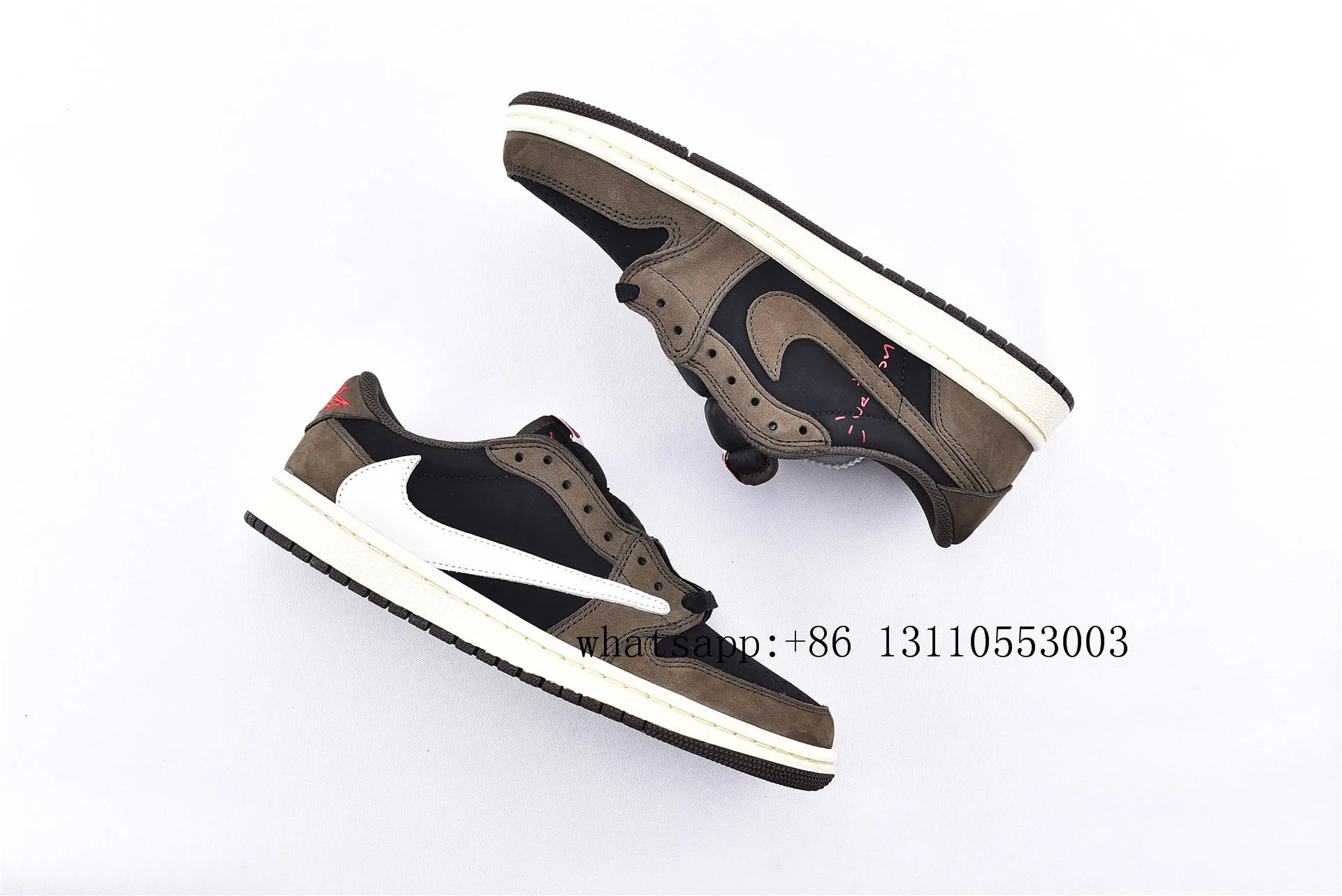 Air Jordan 1 x AJ1 низкая Баскетбольная обувь Трэвиса Скотта