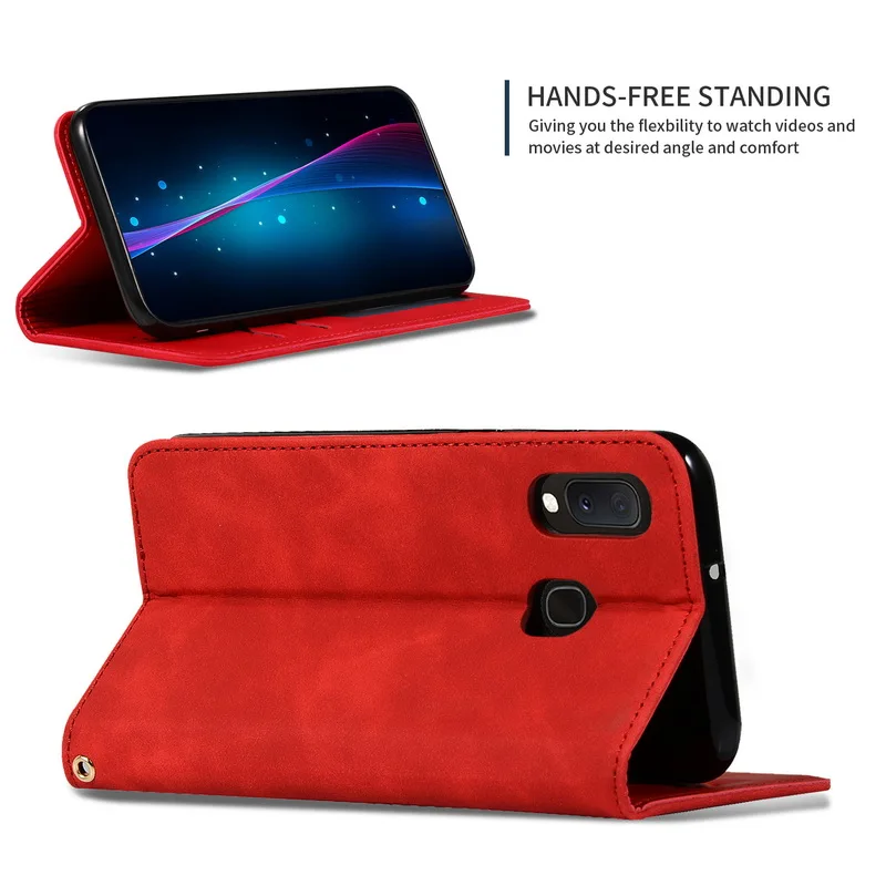 Магнитный чехол из натуральной кожи для samsung Galaxy A20 A30 A40 A50 A70 A10E M10 M20 Coque Cases