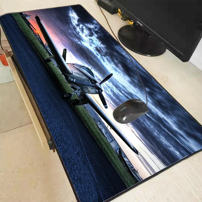 XGZ Aircraft Large Gaming Mouse Pad Lock edge Speed Mouse Mat For Laptop Computer Keyboard Pad Desk