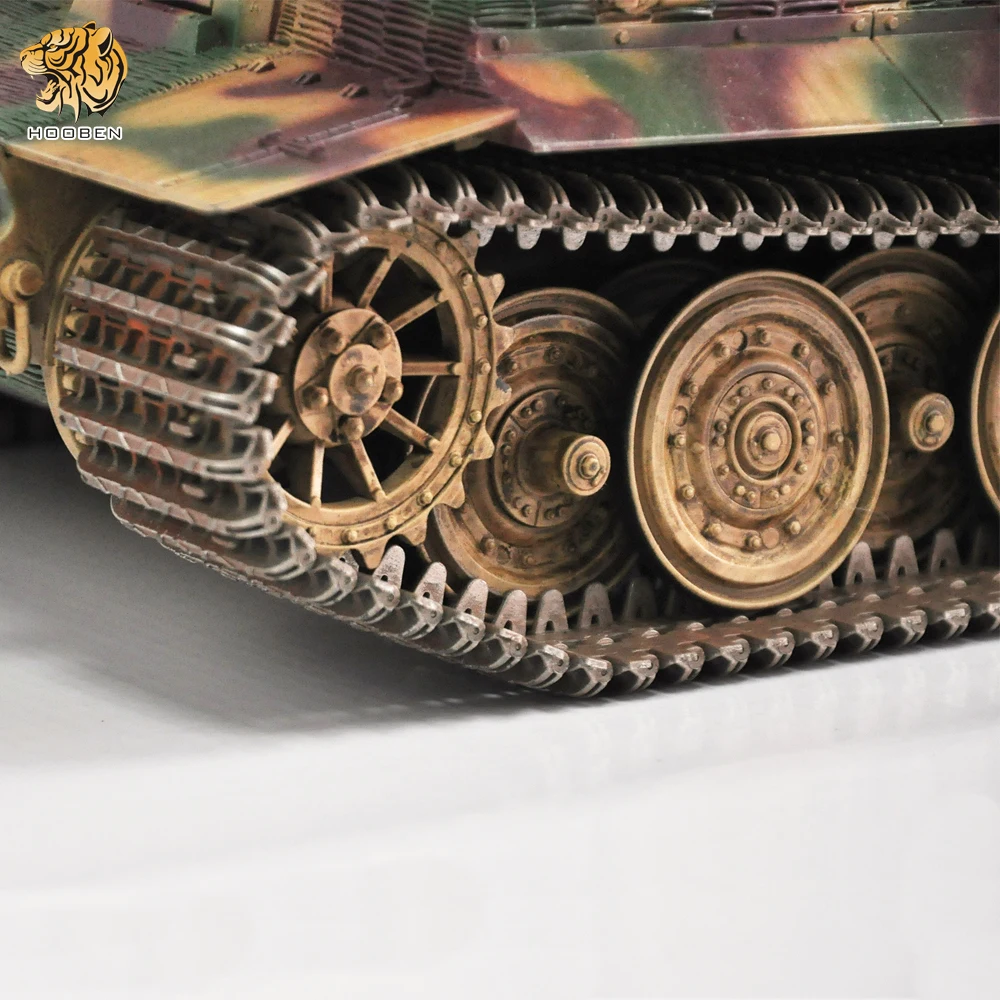 HOOBEN 1:16 немецкий Tiger I Late Wittmann RC Танк RTR мастер камуфляж погодование + фигурка