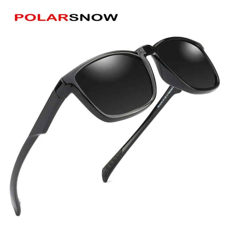 Солнцезащитные очки POLARSNOW мужские поляризационные ярко-черные для вождения |