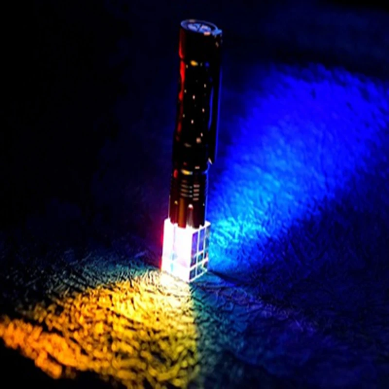 Оптический colorprism12.7 мм шестигранный яркий светильник ледяной куб луч разделяющий