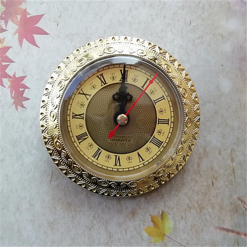 5 шт. кварцевые часы с золотой батареей Диаметр вставки 92 мм наборы для изготовления настольных часов DIY