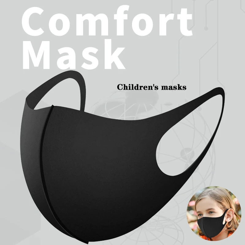 

10Pcs/Lot For 6-13 Years Kids Children Mouth Mask Anti Pollution Mask Air Dust Face Masks Washable and Reusable Mouth Cover