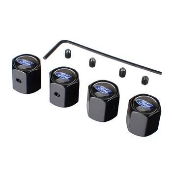 

4Pcs Alloy Wheel Tire Valve Stems Caps For Ford Mustang Focus1 2 Mondeo Kuga GT500 Fiesta Escape Ecosport F150 Car Accessories