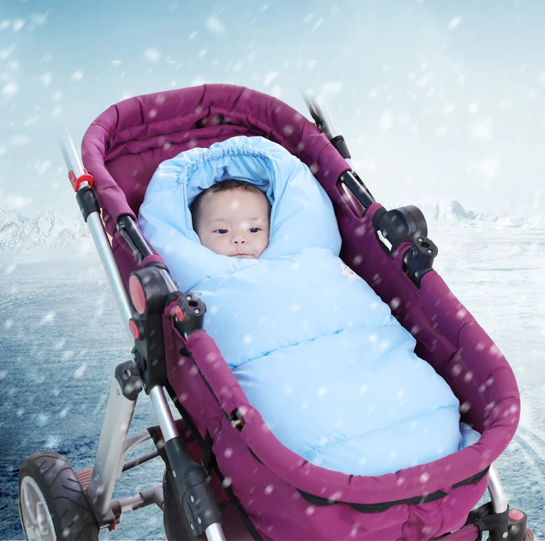 Buy  Baby Stroller Sleeping Bag Winter Models Are Covered By Cotton Newborns Multi-functional Anti-kick 