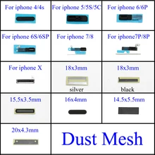 Для iPhone 5 5S 5c X 4 4S 6 6p 6s 6s p 7 7p 8 Plus динамик воздушный шланг сетка-фильтр сетка для защиты от пыли клейкий штекер Замена 18*3 мм