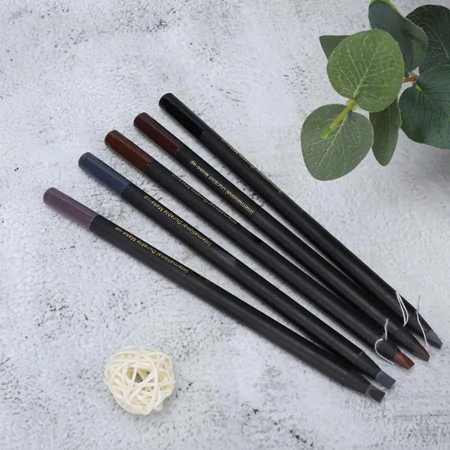 Eyebrow Enhancers Professional Tattoo Eyebrow Pencil Waterproof Long Lasting Brow Pencil Makeup Tool Eyebrow Color