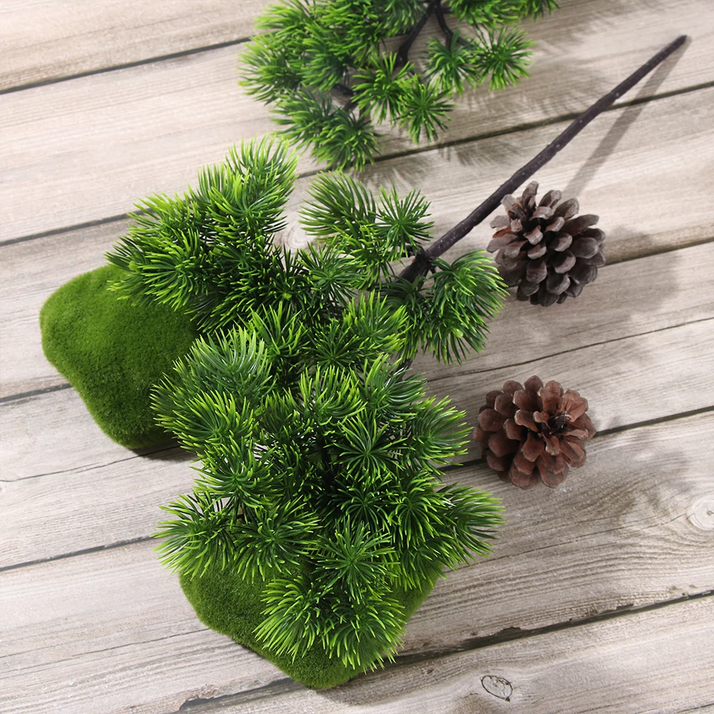 

Christmas Green Artificial Tree Christmas Wedding Home Decor Floral Arrangement Fake Plant Pine Branches Artificial Tree