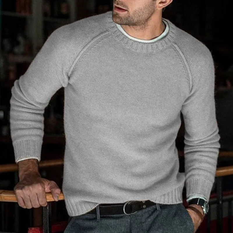 

Modish Men Knitted Sweaters Warm O Neck Pull Knitwear Autumn Winter Clothes Casual Tricot Jumper Solid Pullovers Sweater Homme