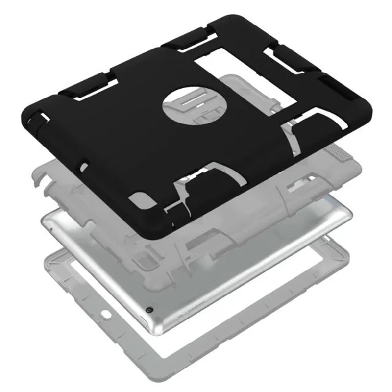 GUKEEDIANZI планшет силиконовый+ PC чехол для Apple ipad 2/3/4 таблетки power Защитная подставка Модный чехол