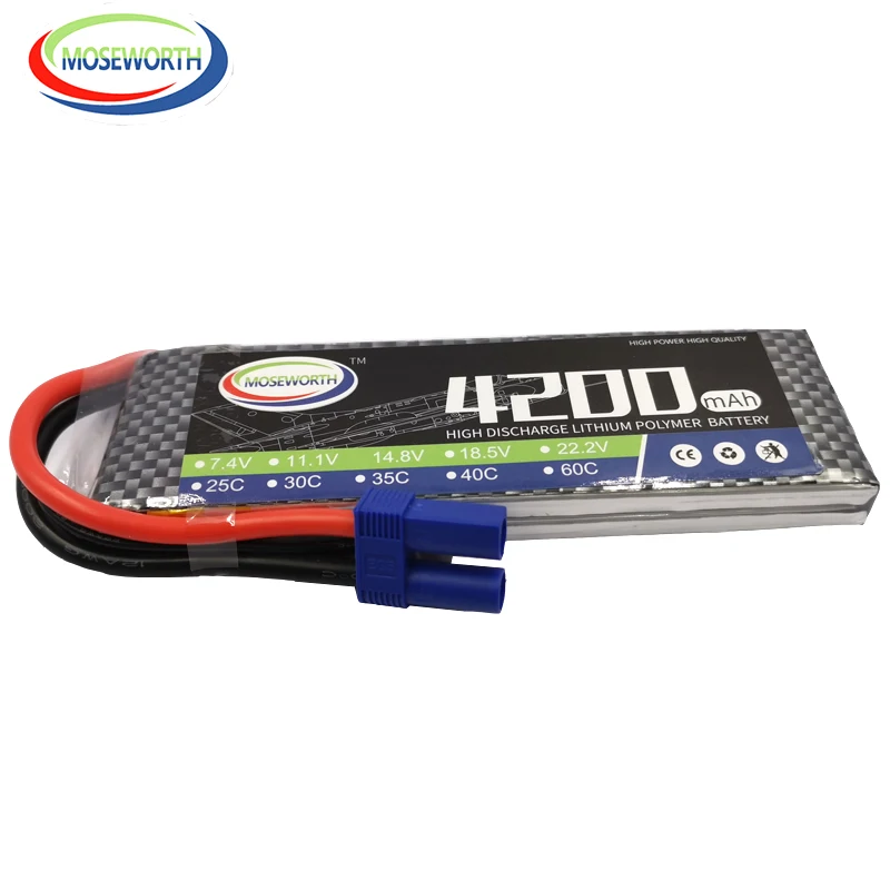 2S RC LiPo батарея 7 4 V 4200mah 35C батареи для самолета квадрокоптера автомобиля лодки