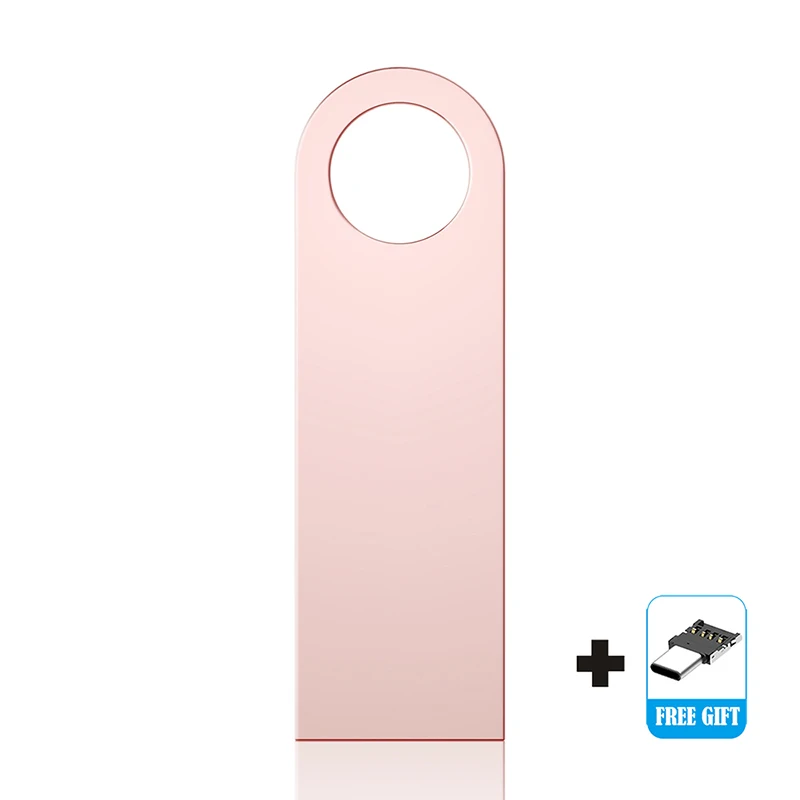 Pink-typec Usb флешка 2,0 флеш-накопитель 32 ГБ флеш-накопитель 64 Гб usb флеш-накопитель 128 ГБ 16 ГБ 8 ГБ металлическая Водонепроницаемая Флешка 4 Гб Флешка u-диск - Цвет: Pink-typec