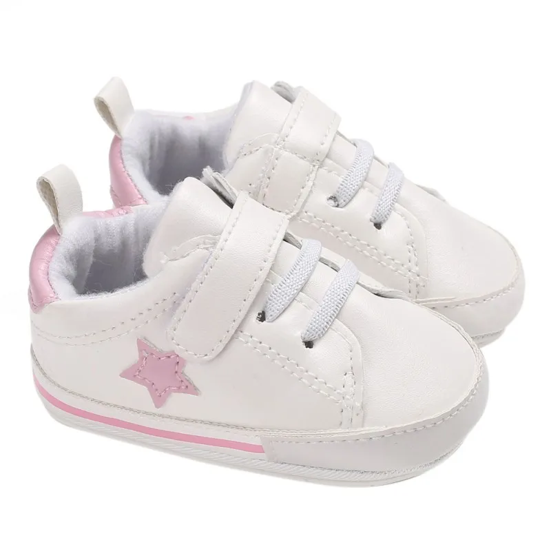 Pu Leather Star Pattern Baby Sports Sneakers Infant Toddler Soft Anti-slip baby Shoes Newborn Baby Boys Girls First walkers