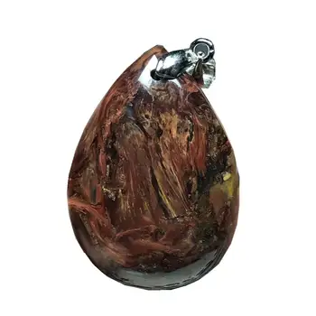 

Necklace Pendant Natural Red Pietersite Jewelry For Woman Lady Man Crystal 35x24x9mm Beads Namibia Firework Stone Jewelry AAAAA