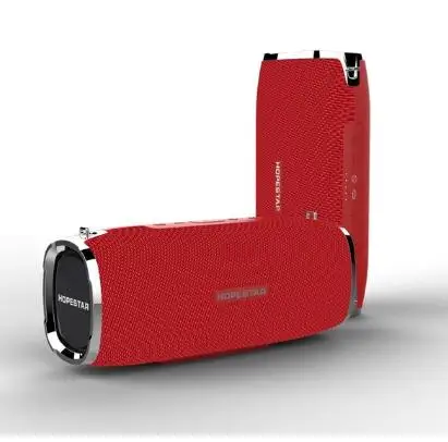 HOPESTAR A6 Bluetooth динамик Портативный беспроводной громкий динамик звуковая система 3D стерео портативный Настольный водонепроницаемый большой внешний аккумулятор Саундбар - Цвет: Красный