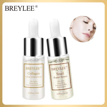

BREYLEE Snail Face Serum Collagen Facial Serum Acne Treatment Repairing Smooth Firming Anti Wrinkle Aging Moisturizer Skin Care