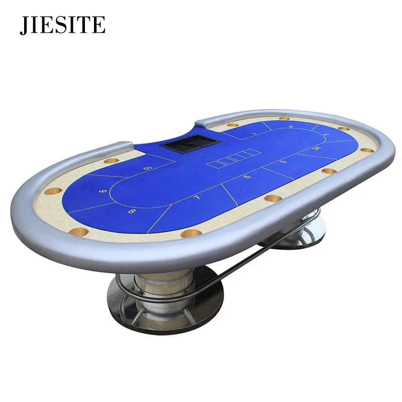 JIESITE-280*140 см 6 цветов казино покер стол Техасский Холдем баккара площадь tale с 10 игроков