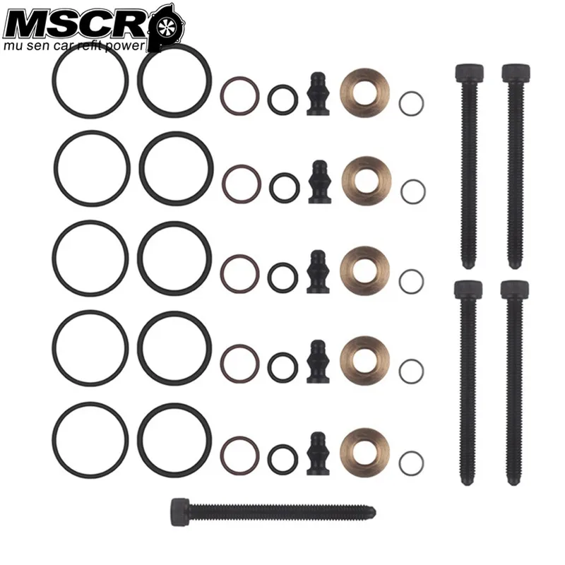 

5PCS INJECTOR SEALS KIT AND BOLTS VW TOUAREG 2.5TDI TRANSPORTER 2.5TDI AXD BLJ AXE