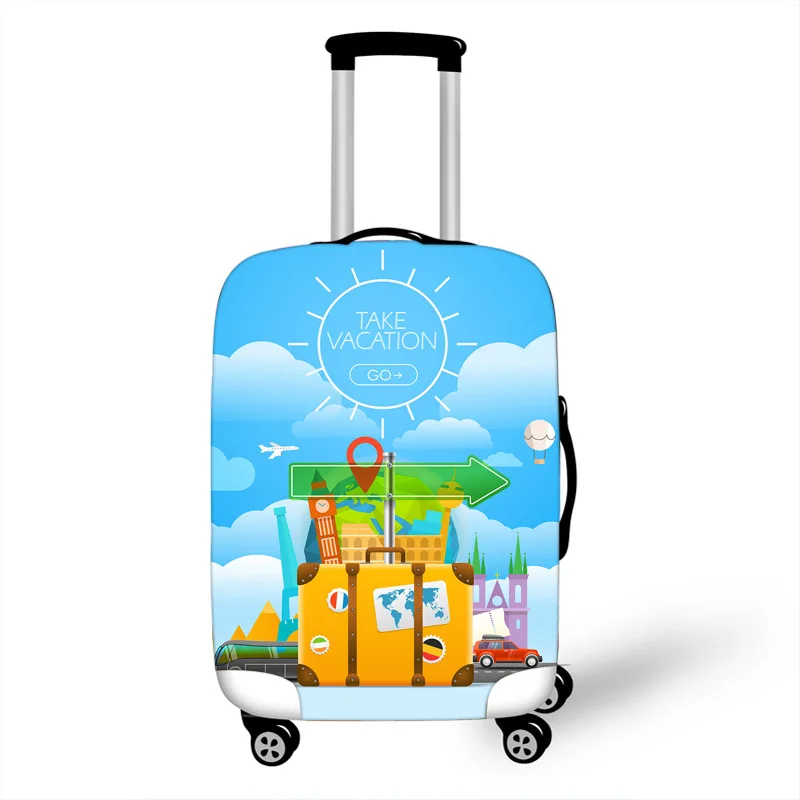 Креативный стильный чемодан, защитный чехол, Дорожный чемодан, уплотненный пылезащитный чехол, аксессуары, чемоданы, органайзер 18-32 дюймов - Цвет: 9
