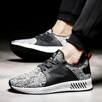 

New Spring Sneakers for Men Light Running Shoes Knit Breathable Damping Outsole Jogging Sport Shoes Outdoor Trainer Sneakers Men