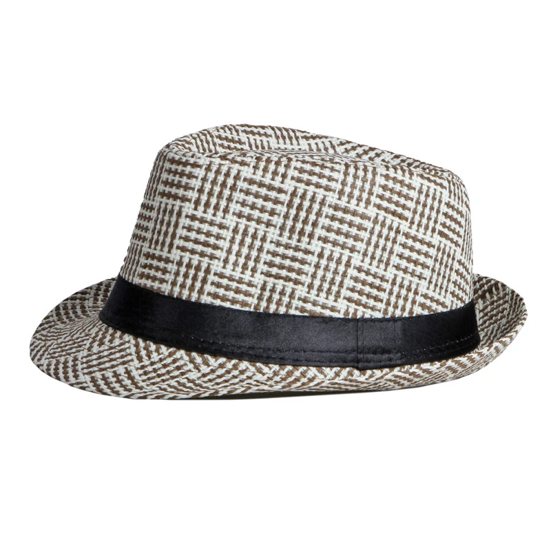 

Spring And Summer Outdoor Sunscreen Breathable Beach Hat Men's British Fashion Bucket Cap Women's Straw Sunshade Jazz Hat