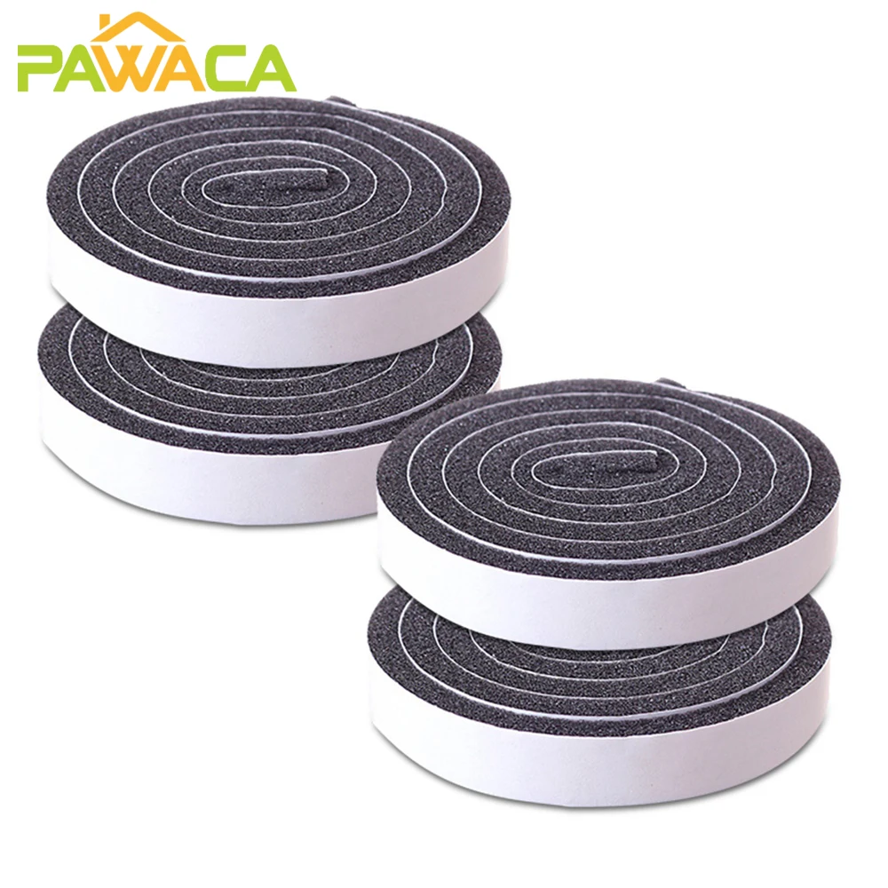 4 pièces/ensemble Mousse Ruban Détanchéité Auto-adhésif Bande Détanchéité Pour Portes et Fenêtres anti-Vent Isolation Phonique Ruban coupe-Froid Bande