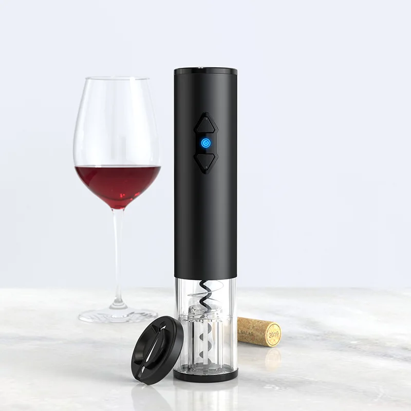 Home Classic Stainless Steel Automatic Electric AA Battery Kitchen Accessories Corkscrew for Red Wine Can Opener