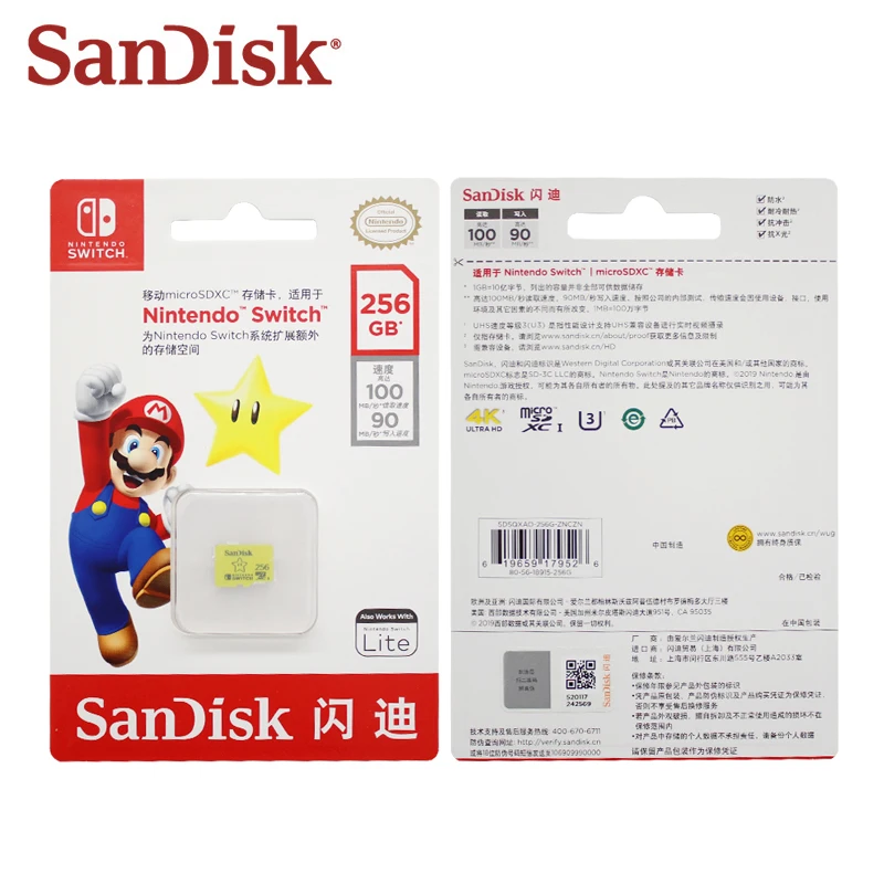 Sandisk Nintendo Switch Micro Sd Card 128gb 256gb Microsdxc Uhs I Memory Card Up To 100mb S Tf Card For Nintendo Switch Micro Sd Cards Aliexpress