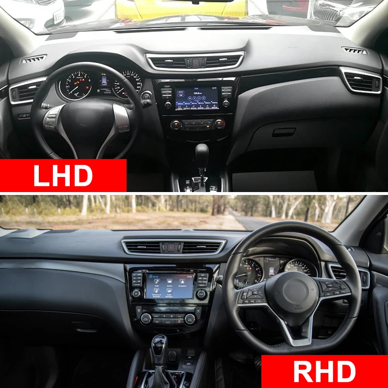 Online Para Nissan Qashqai J11 x trail X trai T32 2014 2016 2017 2018 2019 cubierta del salpicadero del coche estera cojín almohadilla alfombras Accesorios