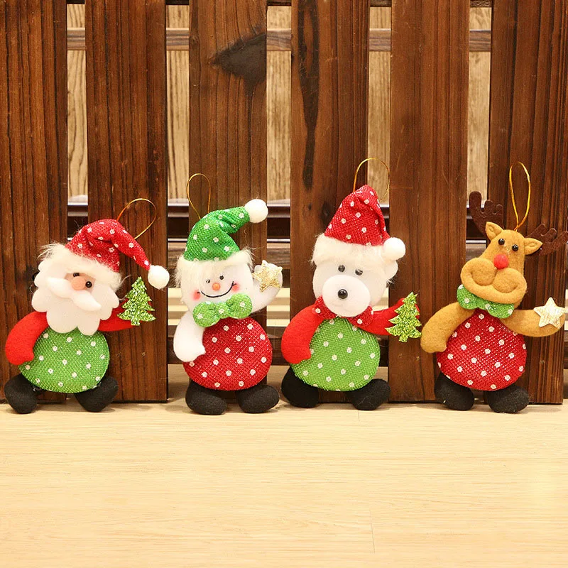 

Santa Claus Snowman Deer Christmas Tree Pendants Hanging Ornaments Gifts New Year Xmas Decor Home Festive Party Decoration 62853