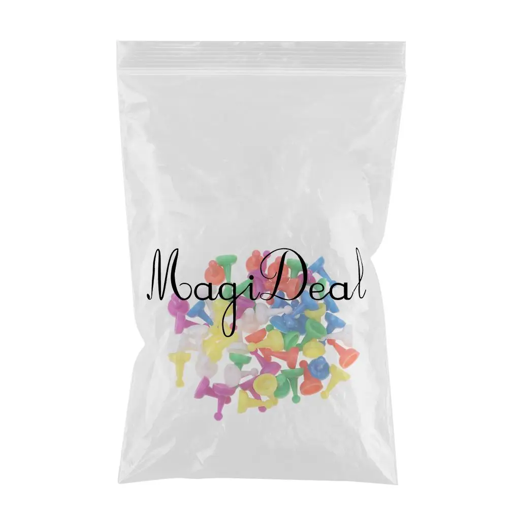 60pcs Multi Colors Halma Pieces Chessman for Chess Game Player Props Gifts