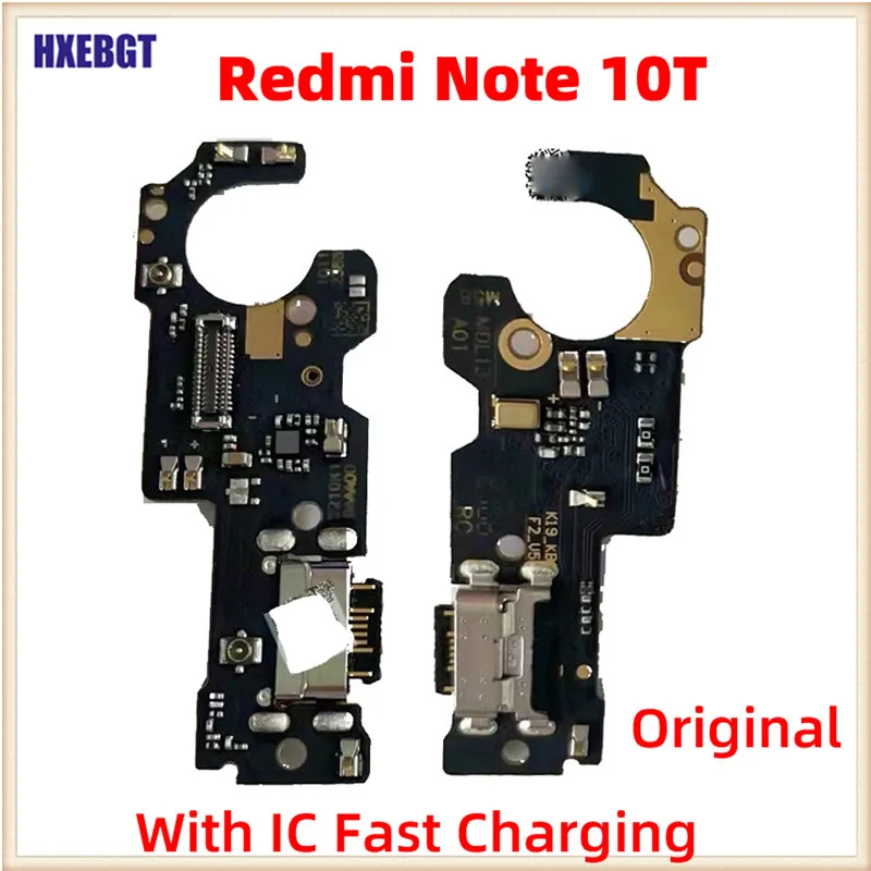 

Original For Xiaomi Redmi Note 10T 5G With IC USB Charging Port Board 18W Fast Charging Dock Connector Flex Cable Repair Parts