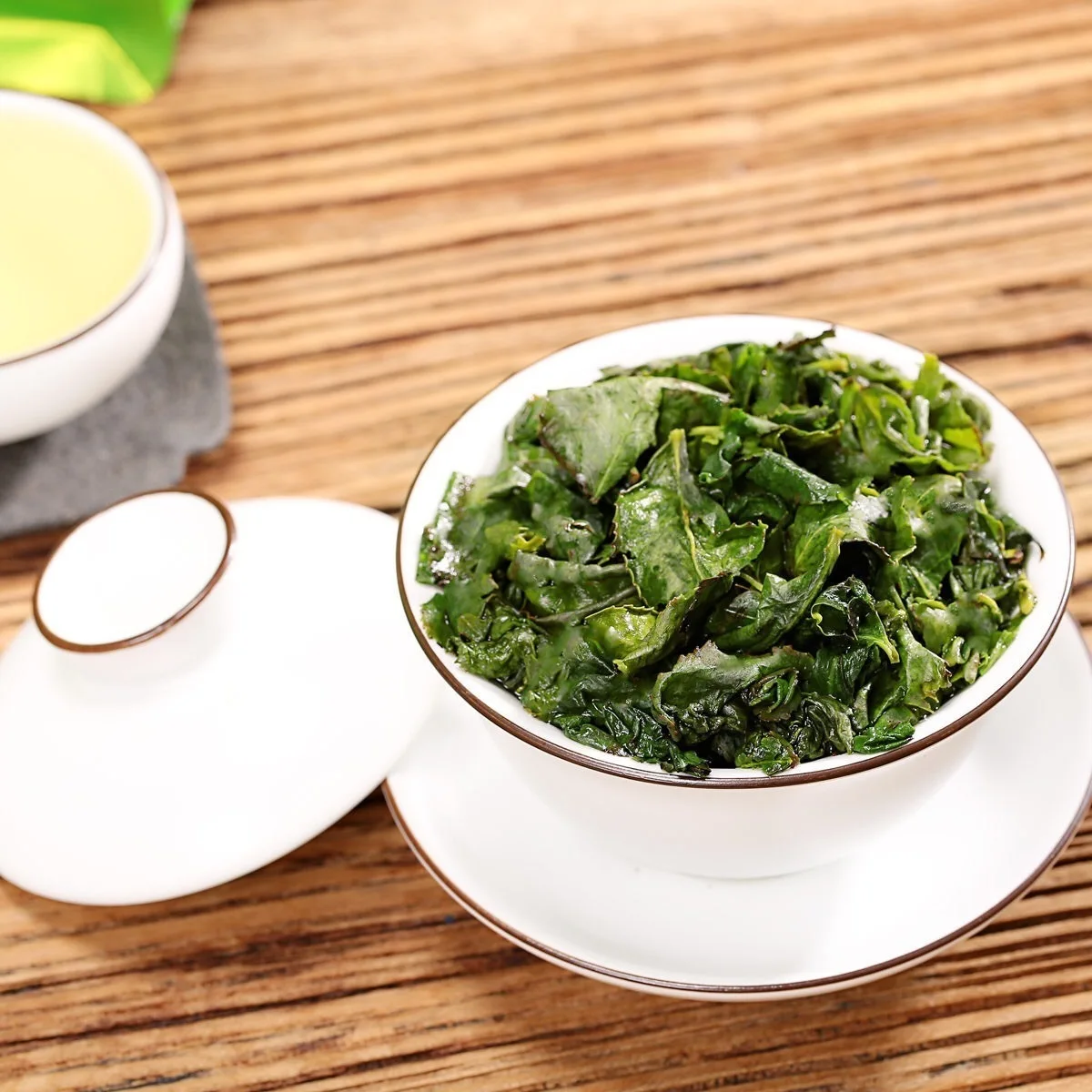 Китайский зеленый органический чай TieGuanYin, 250 г, заварочный чай с османтусом, вкус А+ китайский чай Юу тигуань Инь, чай улун