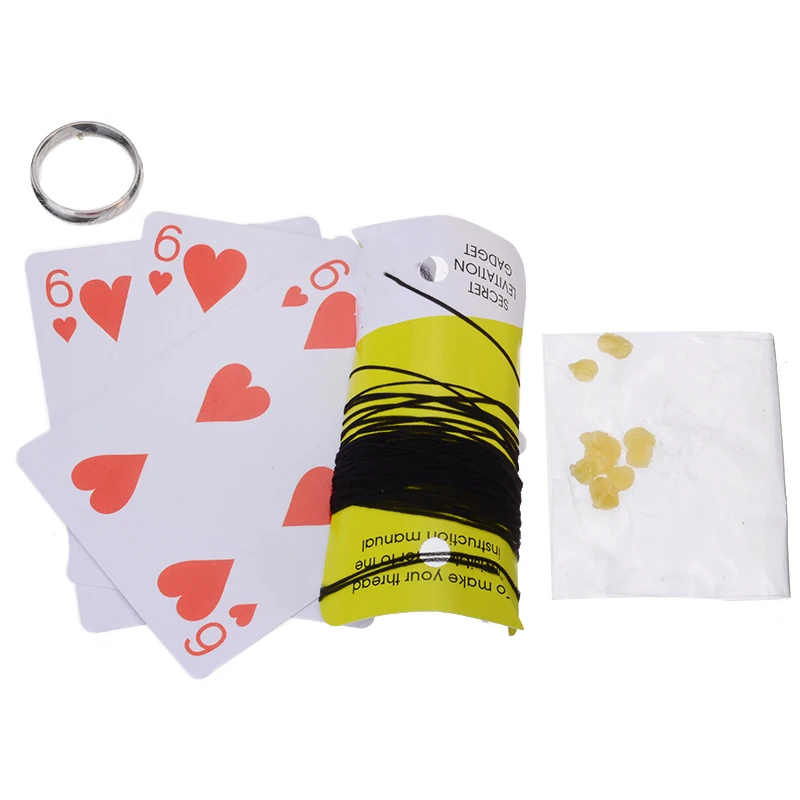 Magic Tricks Ring Trick Metal Floating Play Effect Invisible Suspension Props Funny Thumb Rings | Дом и сад