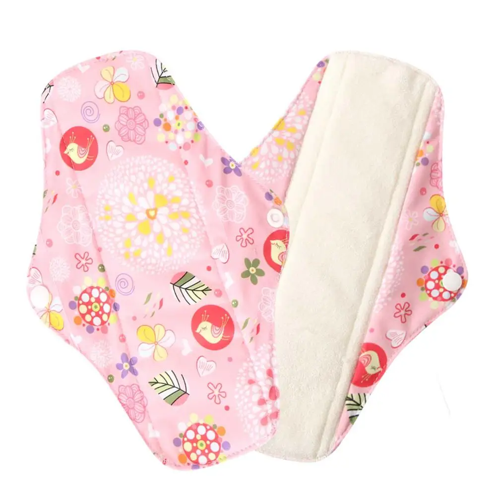 WSD34 Многоразовые органические бамбуковые менструальные прокладки моющийся санитарный прокладки для мам бамбуковые хлопчатобумажные тканевые женские гигиенические прокладки для полотенец - Цвет: WSD34