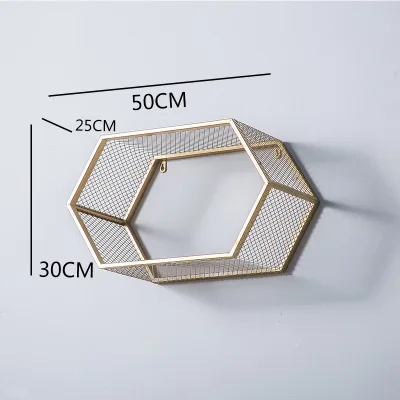 Золотой полый встроенный Diy настенный экран для перегородок книжный шкаф гардероб столовая гостиная офис отель дисплей - Цвет: 1 unit