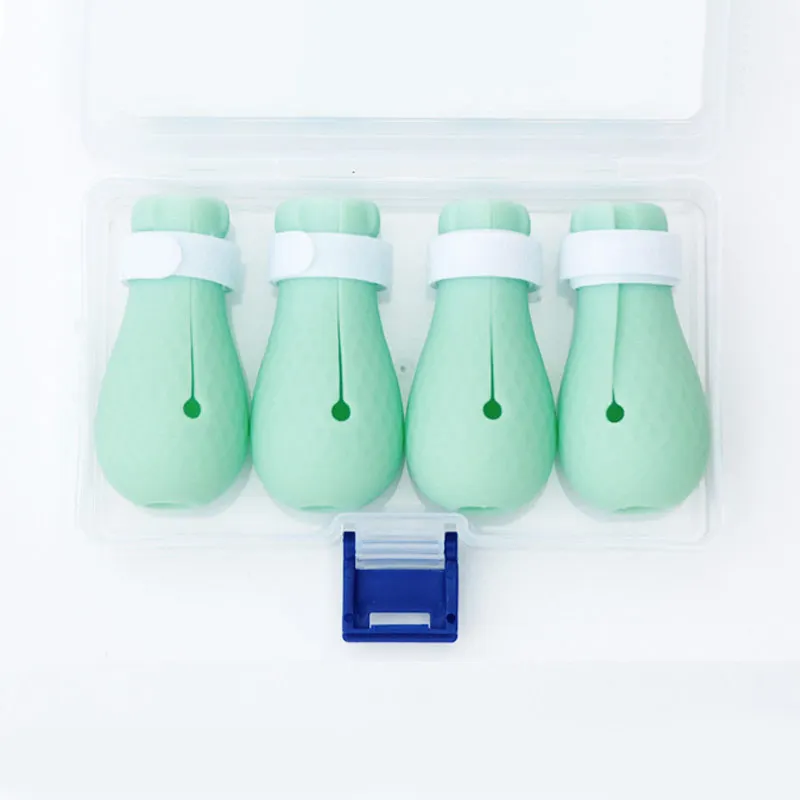 Green 4 шт./компл. Регулируемый силиконовый кошка лапа протектор для ванной Анти-Царапины обувь проверки Paw Кот душ Уход за лошадьми поставки - Цвет: Green
