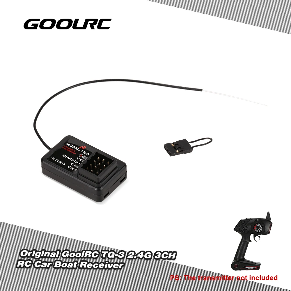 

GoolRC Original TG-3 2.4G 3CH RC Car Boat Receiver for GoolRC TG3 AUSTAR AX5S Transmitter