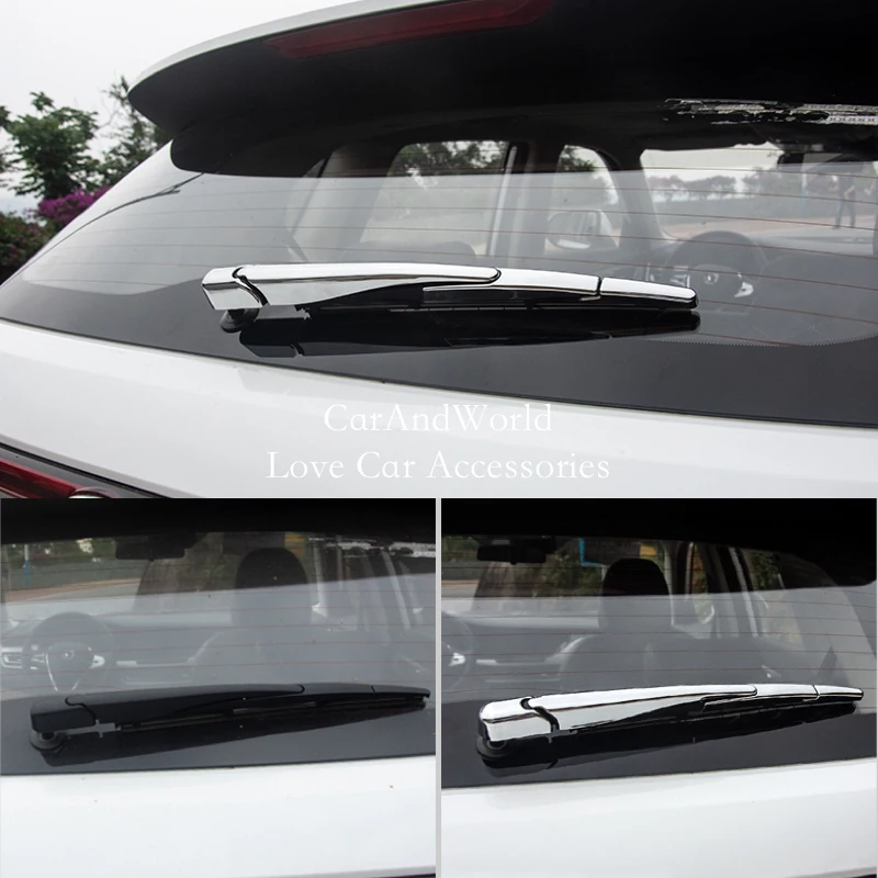 For Changan CS35 Plus 2018-2020 ABS Chrome Rear Window Rain Wiper Arm Blade Frame Cover Protector Trims Molding Car Accessories |